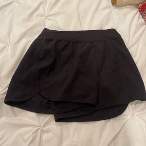 high waisted black athletic shorts
